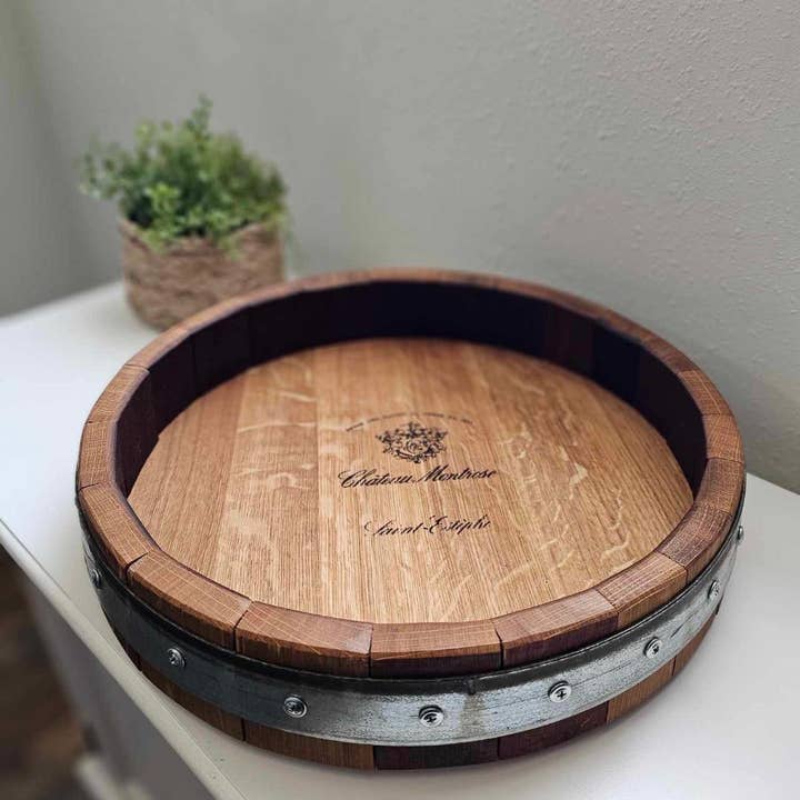 Sono Inspired - Wholesale Lazy Susan - Small Wine Barrel Lazy Susan