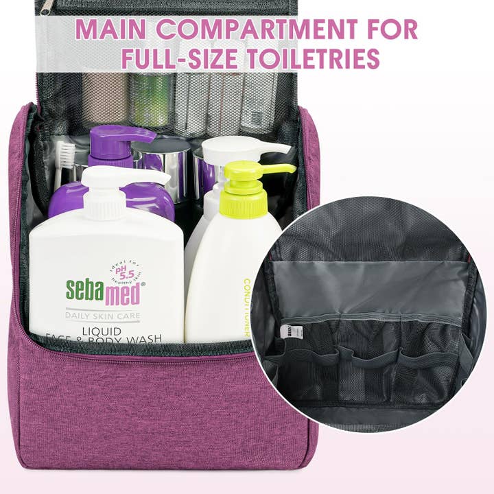 wandf - Wholesale Toiletry bag – Unisex - Traveling Large Hanging Toiletry Bag Mens Womens WF503631