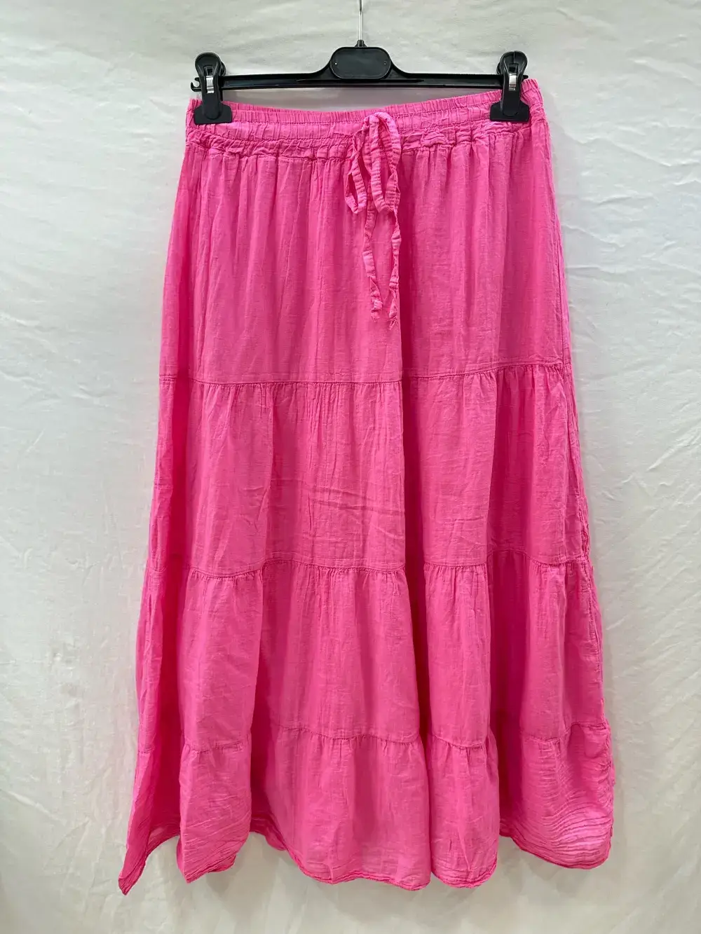 Mimi & Gogo – Engroshandel Nederdel - Dame – Lang bomuldsvoile nederdel med foer og elastik i taljen5