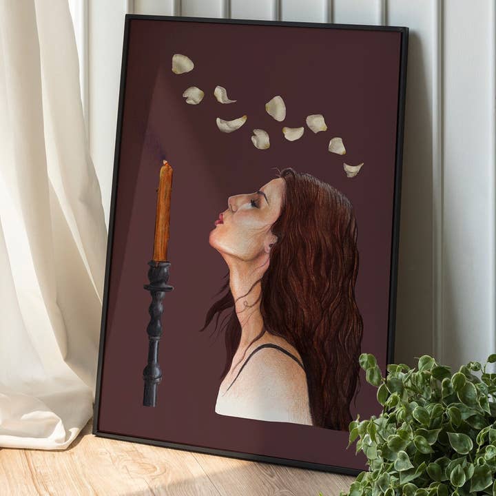 Sally Owens Print | Practical Magic Art | Halloween Witch for wholesale by Beth Goodwin Designs