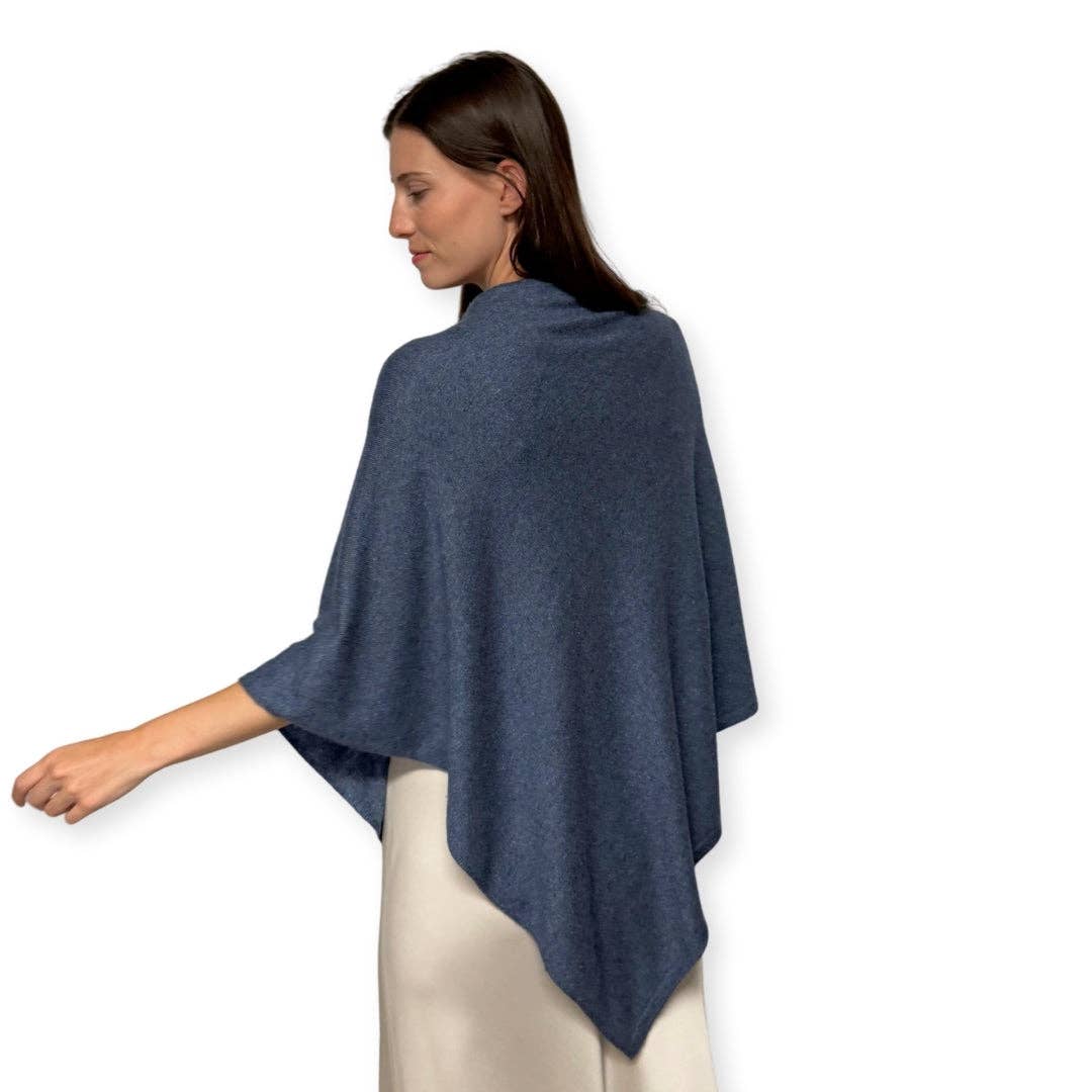 Humble Hilo - Wholesale Poncho - Women's - Humble Hilo Handloomed Cashmere Poncho, Classic23