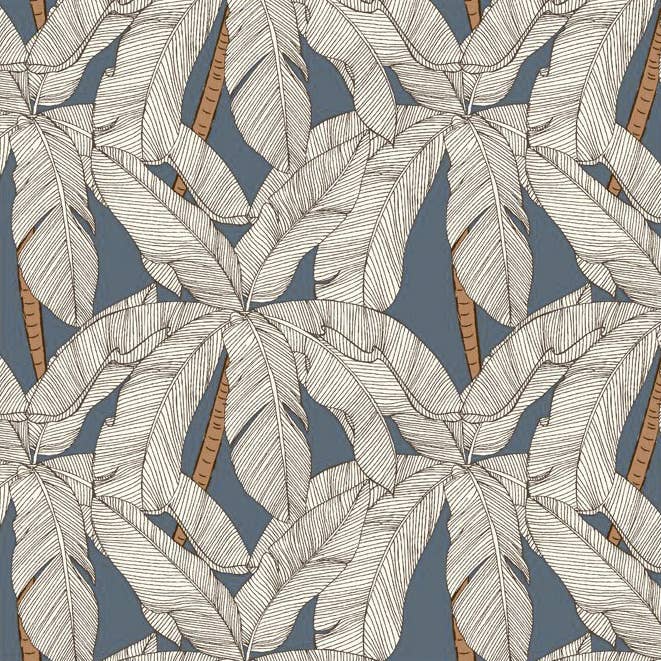 Amazonie L'Heure Bleue vliesbehang voor wholesale door Fox And Roses