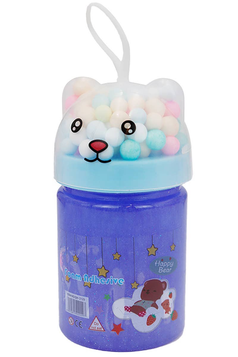 Sortiert Schleimdose mit Teddybär, Seeotter, glitzerndem Glitzer für den Großhandel auf Faire2