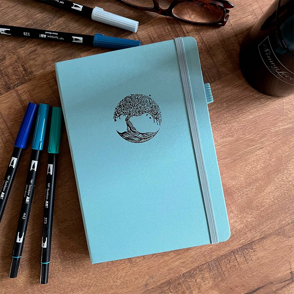 Paper24 – Großhandel Tagebuch – Paper24 Bullet Journal A5 mit Life Tree Design, gepunktet3