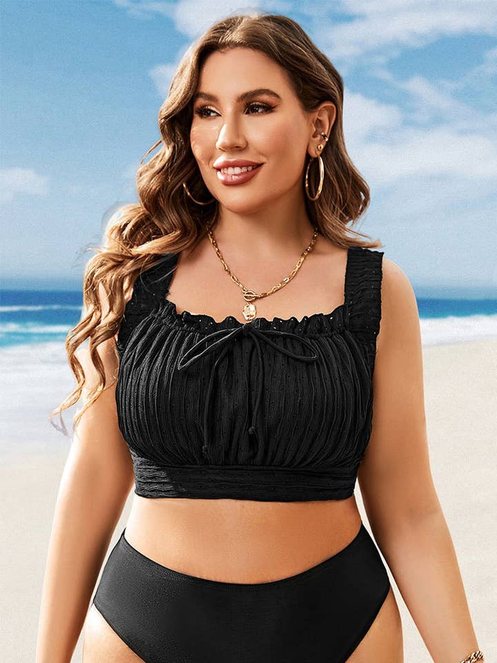 Crave by FW - Wholesale Swim Top - Women's - Plus Size U Neck Bikini Tops Swim Bra0