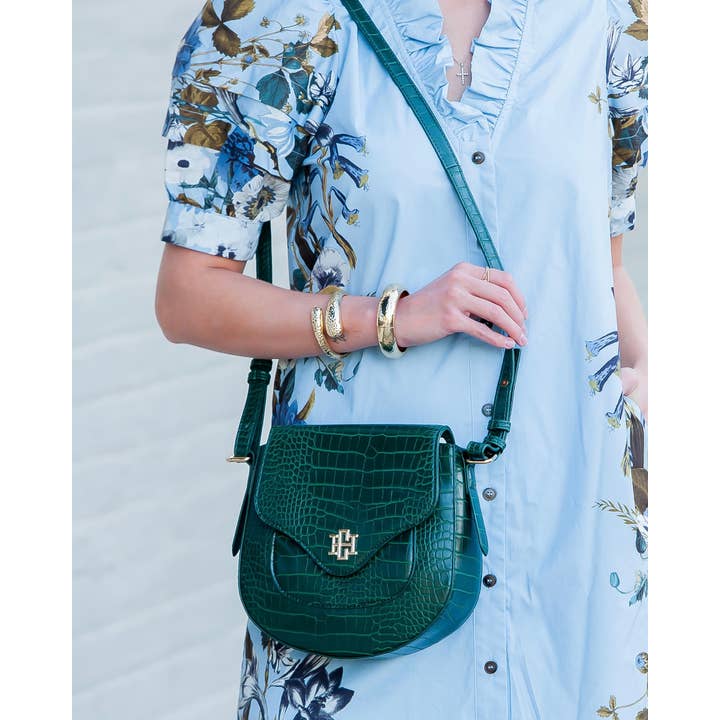 Caroline Hill - Wholesale Crossbody Bag - Women's - Sasha Handbag Hunter Green EC1