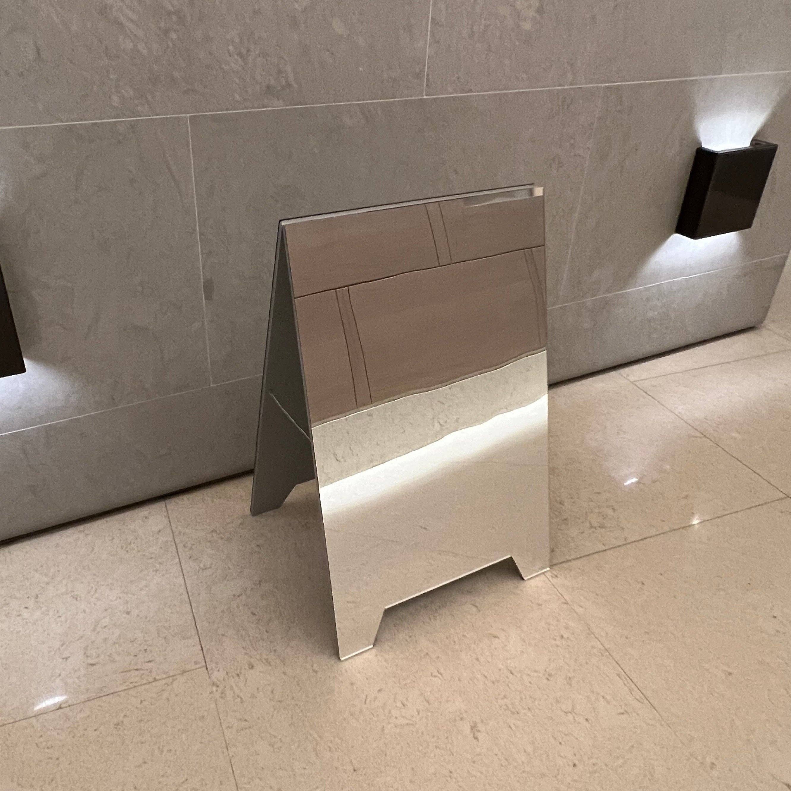 Signs and Mirrors - Wholesale Sign - #005 - Mirrored Acrylic A-Frame Sandwich Board Sign3