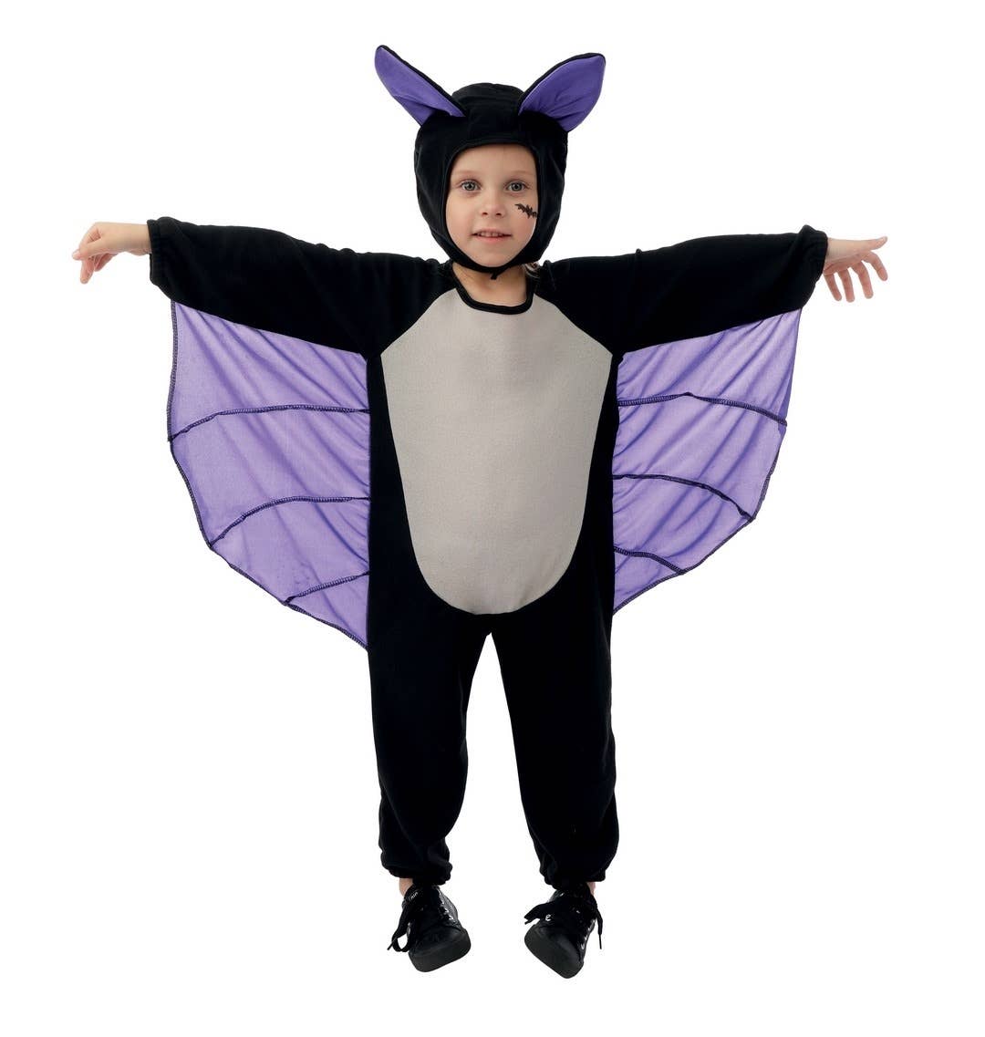 P'tit Clown - Wholesale Costume - Kids - Bat Costume - Child - 5/6 Years0