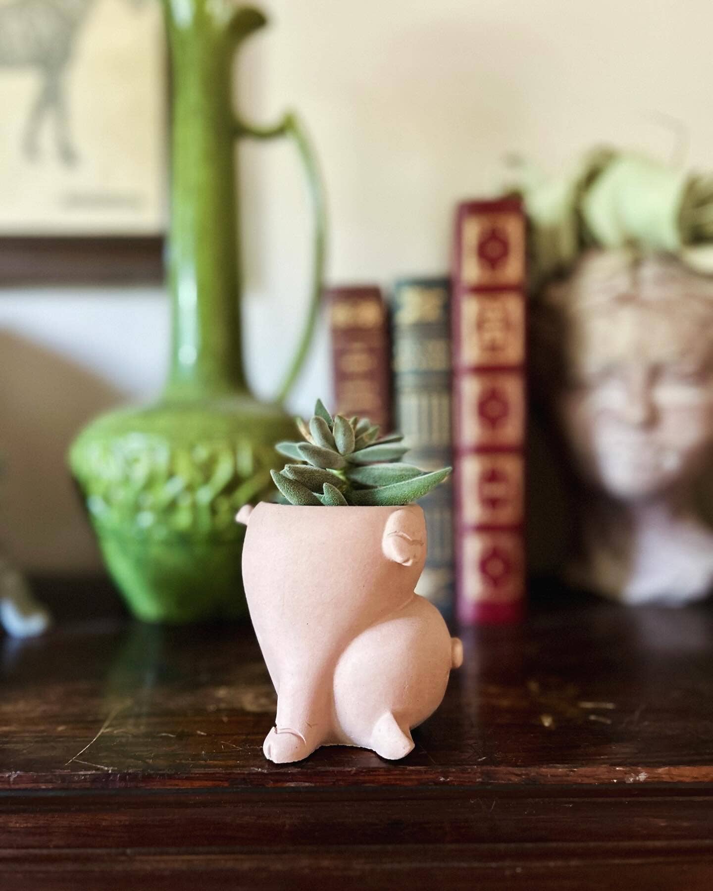 Queen City Crete - Wholesale Plant pot - Concrete Pig Planter1