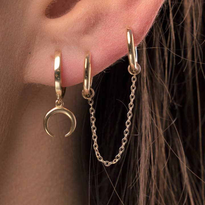 Diat - Wholesale Dangle Earrings - Double Chain Earrings1