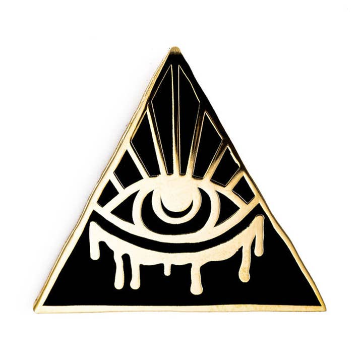 Épinglette noire avec logo EVOL-EYE pour la vente par EVOL-EYE co.