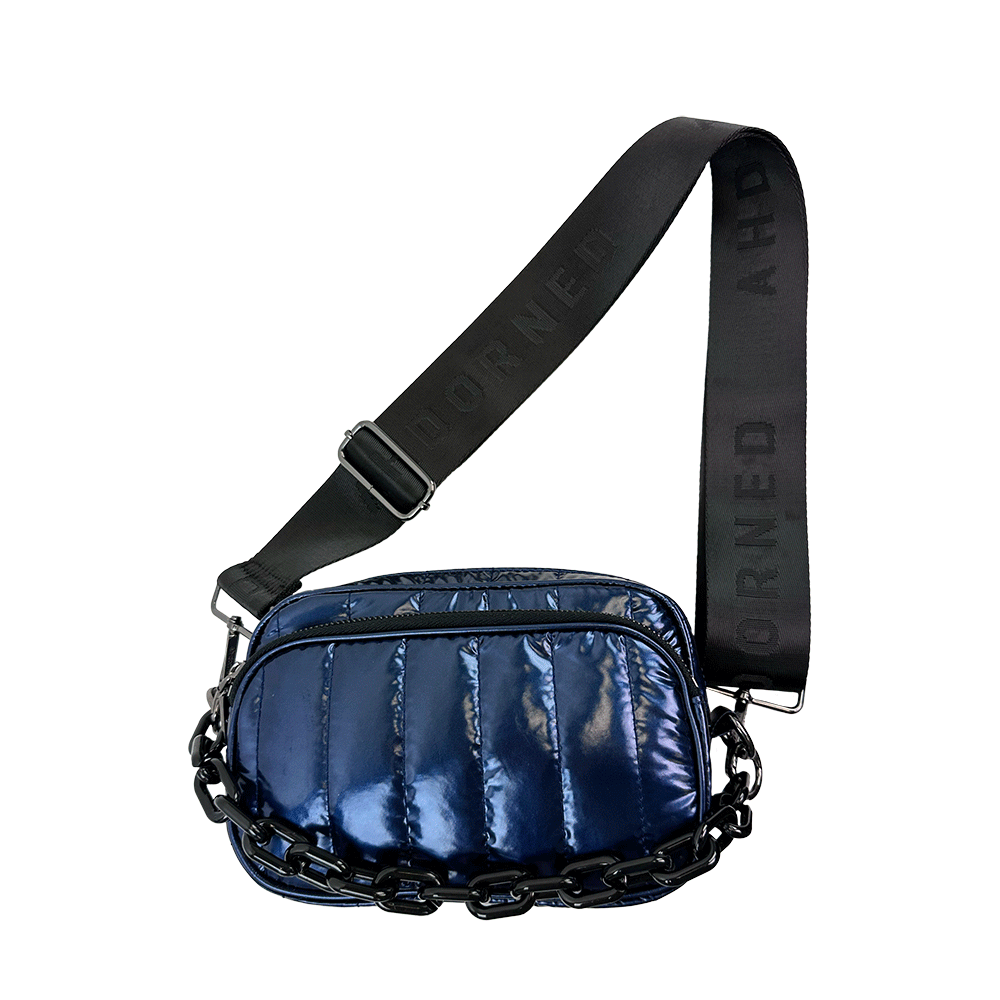 AHDORNED - Vente Sac à bandoulière – femme - Sac à bandoulière en nylon liquide matelassé Ramona0