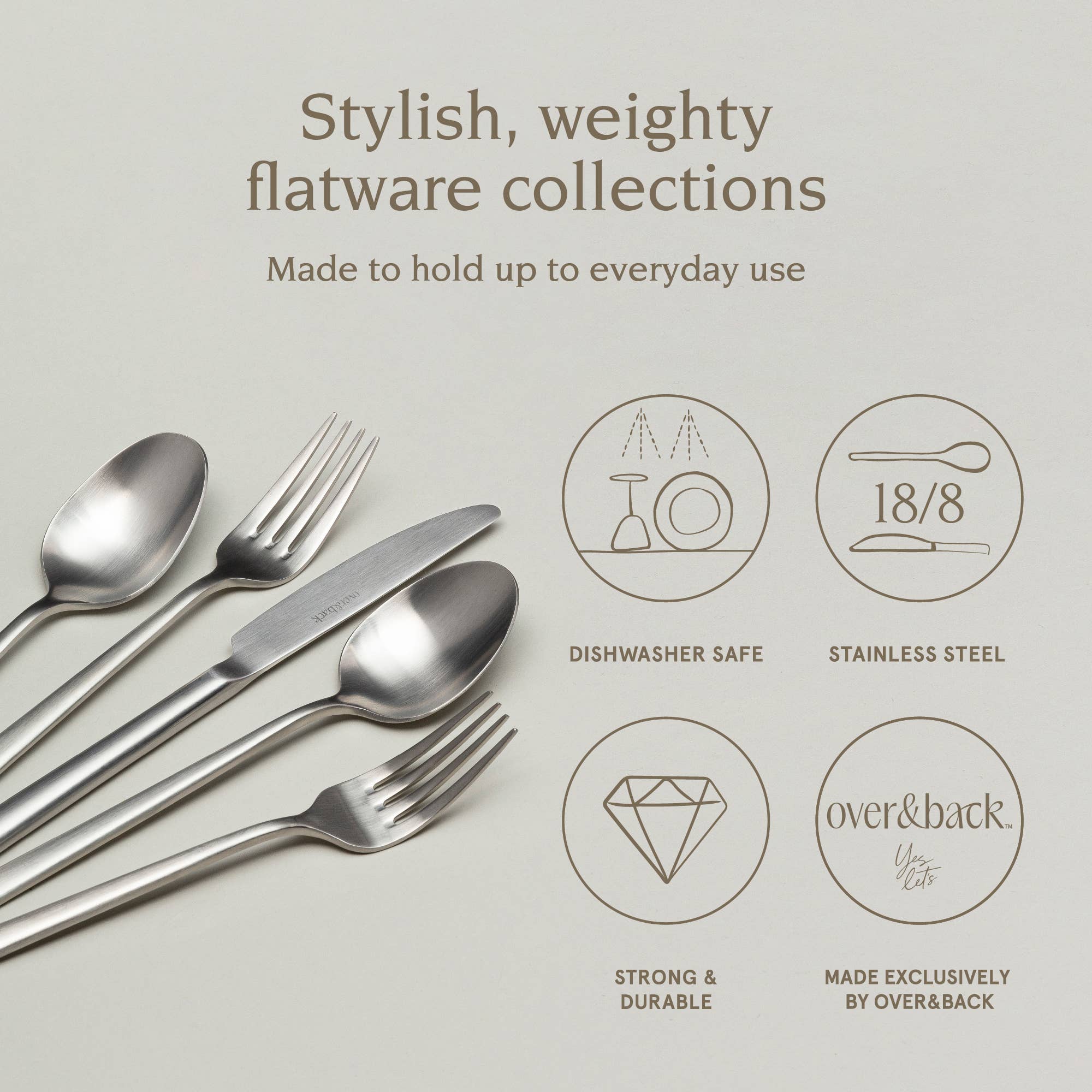 Mirrored Stainless Modern Flatware Cutlery Set – 20pc Service for 4 for wholesale on Faire11