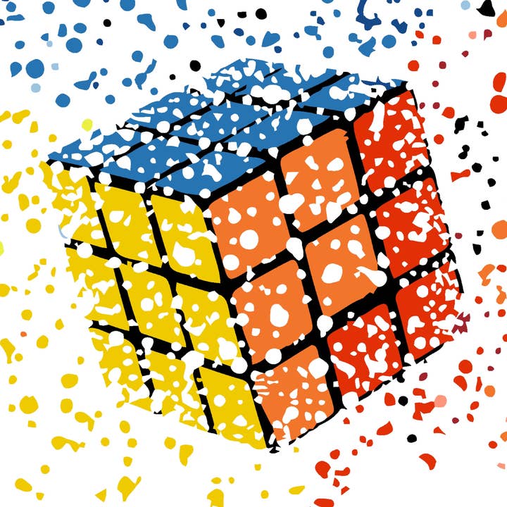 Artwille DIY Paint by Numbers - Rubik's Cube, level 2 for wholesale by Fainotoys