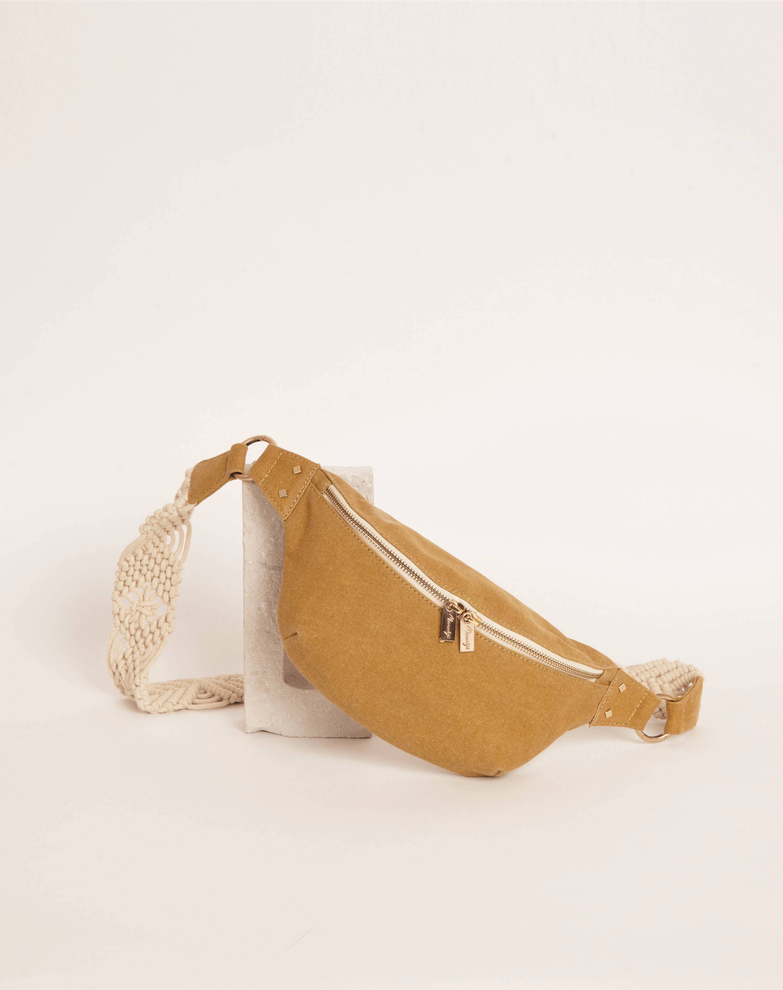 Maradji - Wholesale Belt bag – Women’s - OCHRE MACRAME COTTON FANNY PACK NICOLE1