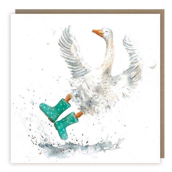 New Wellies Greeting Card (Pack of 6) for wholesale by Love Country