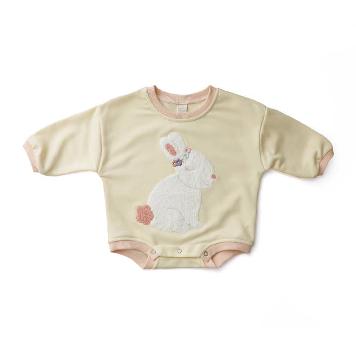 Lounge Playsuit - MEADOW BUNNY for wholesale by With Love for Kids