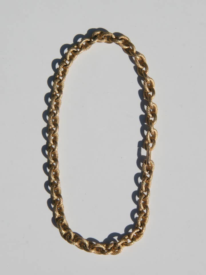 Maude Matte Goldene Kettenglieder-Halskette für den Großhandel von By Orly