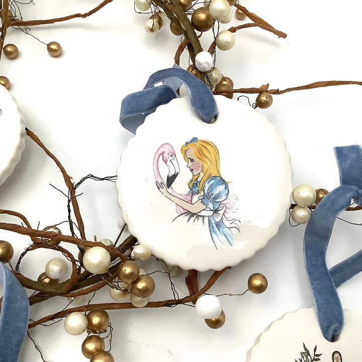 Alice in Wonderland Ornament Vintage Alice for wholesale by All Little Cute Things