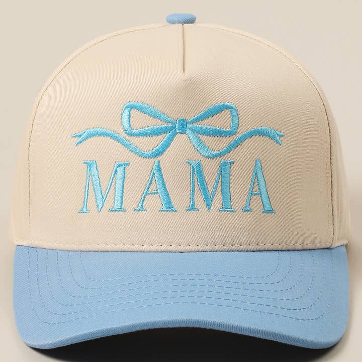 Fashion City - Wholesale Trucker Hat - Women's - MAMA Ribbon Embroidered Two-Tone Trucker Hat27