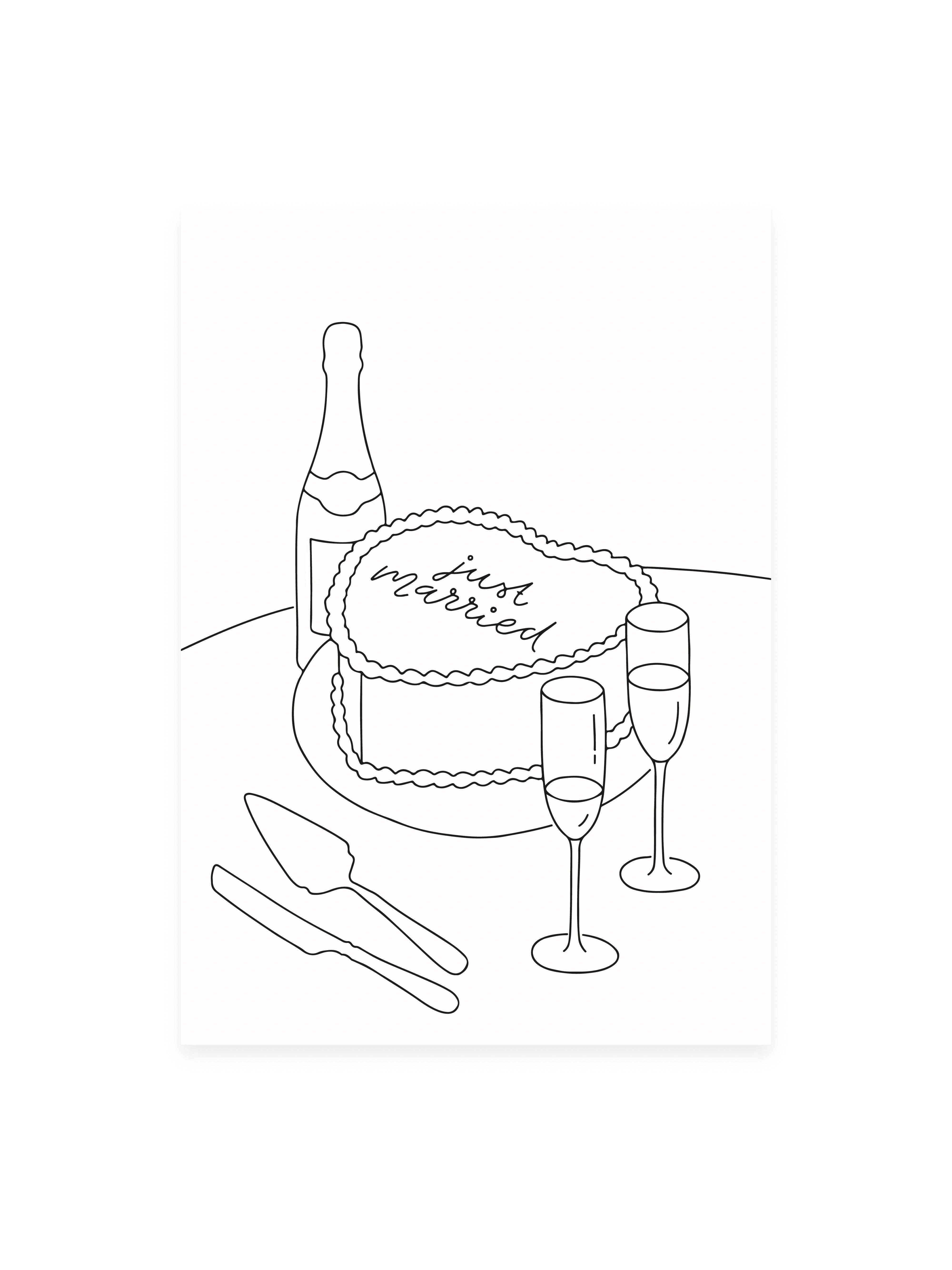 L'Atelier Samedi - Wholesale Postcard - Postcard 'just married' | Wedding card0