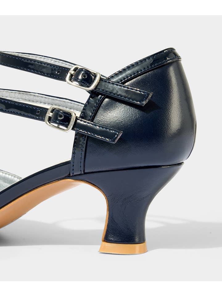 Marine Sweet Song Mary Jane Schuhe mit Doppelriemen aus PU für den Großhandel auf Faire2