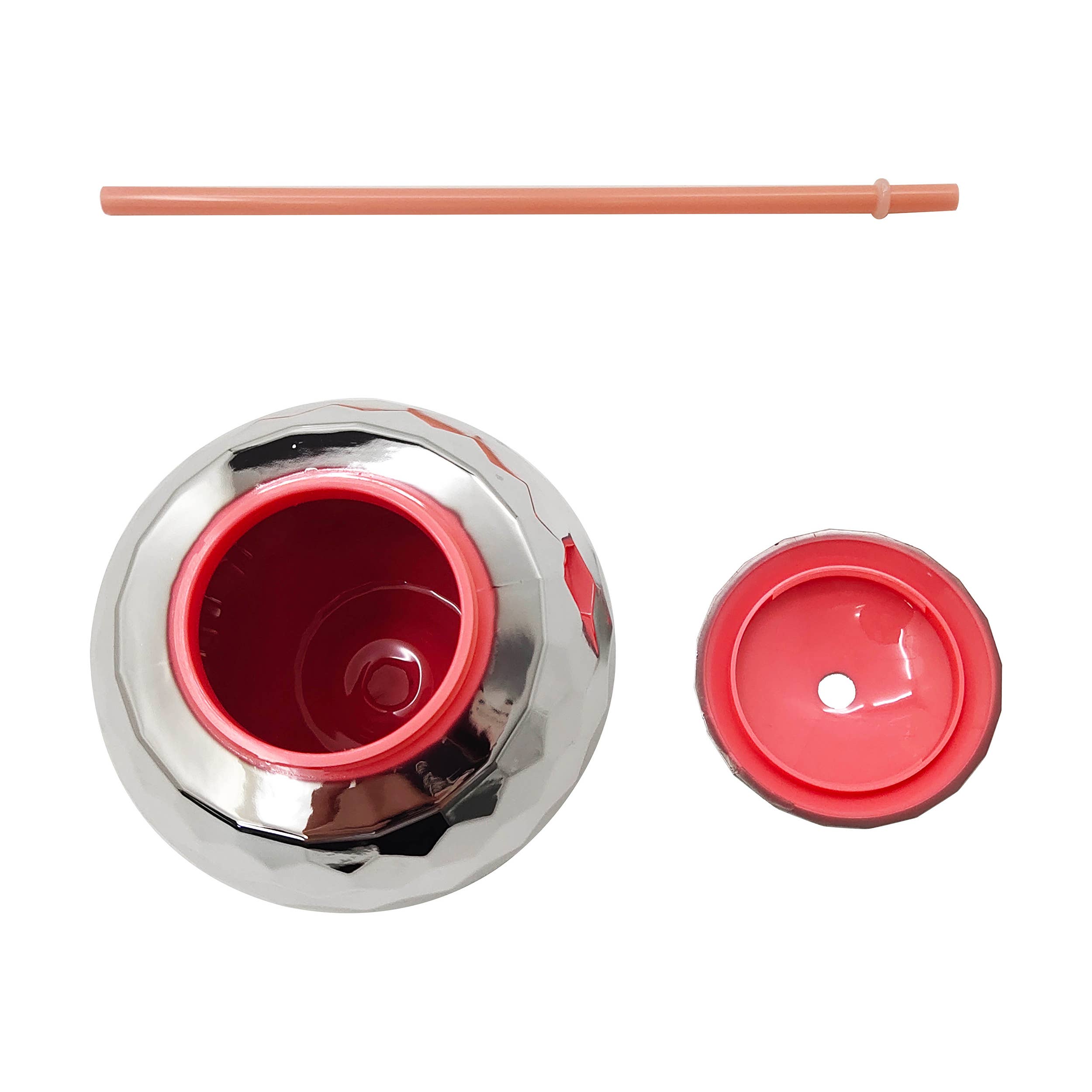 Bolaras - Vente Gobelets jetables - Tasse à boule Bolaras Silver Disco avec étiquette nominative (emballée en vrac)1