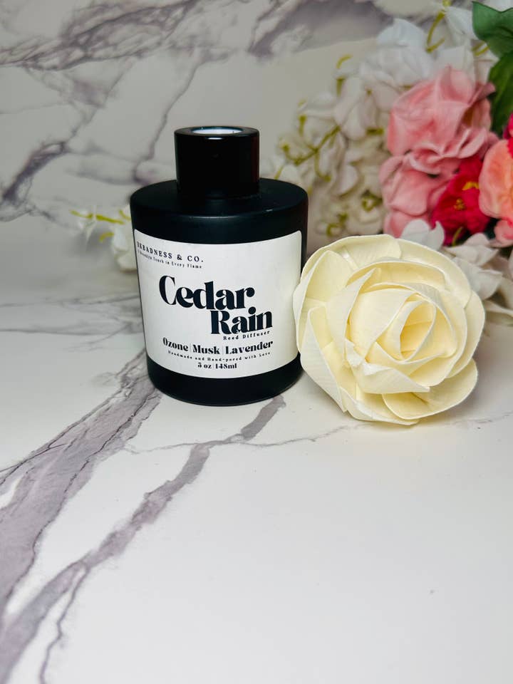 Cedar Rain Reed Diffuser for wholesale by Bkbadness & Co.