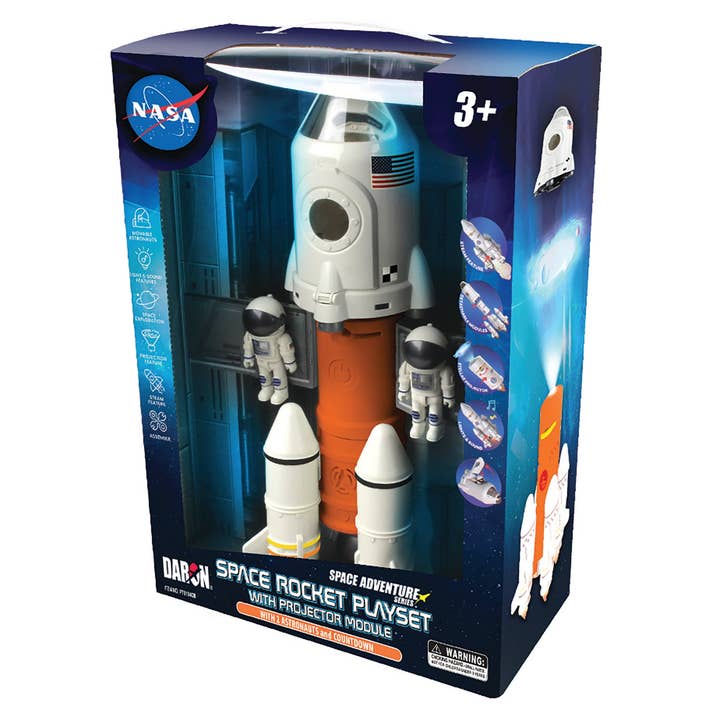 Daron Worldwide Trading - Wholesale Toy Set - Kids - PT618408 SPACE ADVENTURE SPACE ROCKET PLAYSET W/CAPSULE