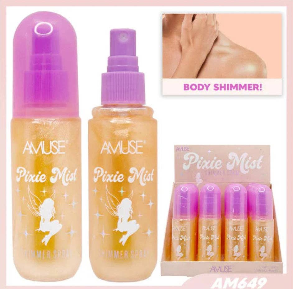 Kitty and Co./Make Up Store Near Me - Wholesale Face & Body Mist/Water - Pixie Mist Shimmer Spray2