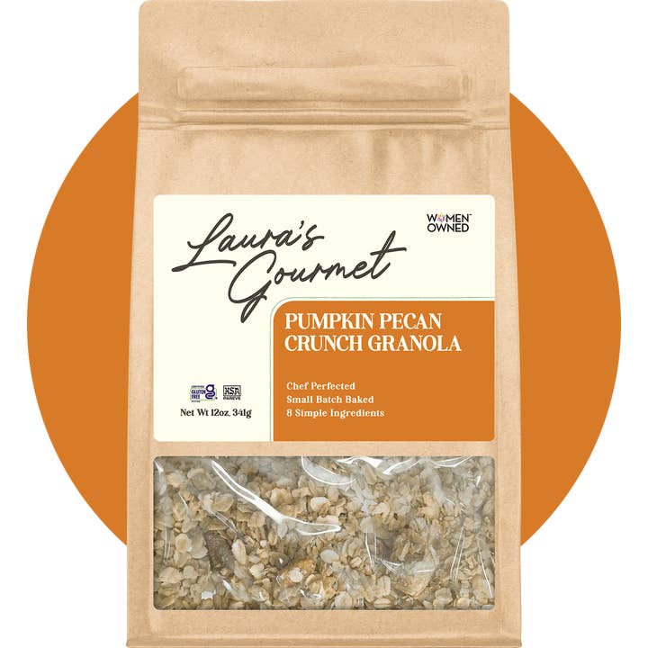 Pumpkin Pecan Crunch 16 oz Retail Pack, Case of 6 for wholesale by Laura’s Gourmet