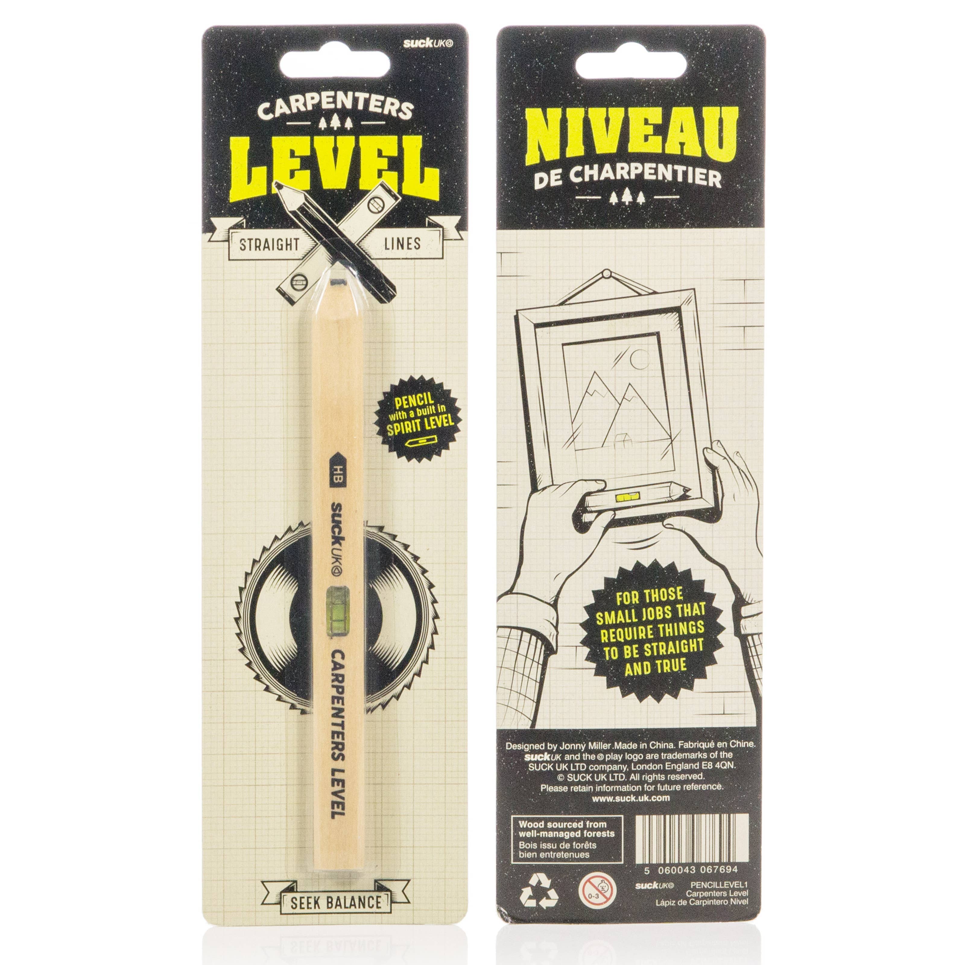 SUCK UK Ltd - USA - Wholesale Pencil - Carpenters Level Pencil4