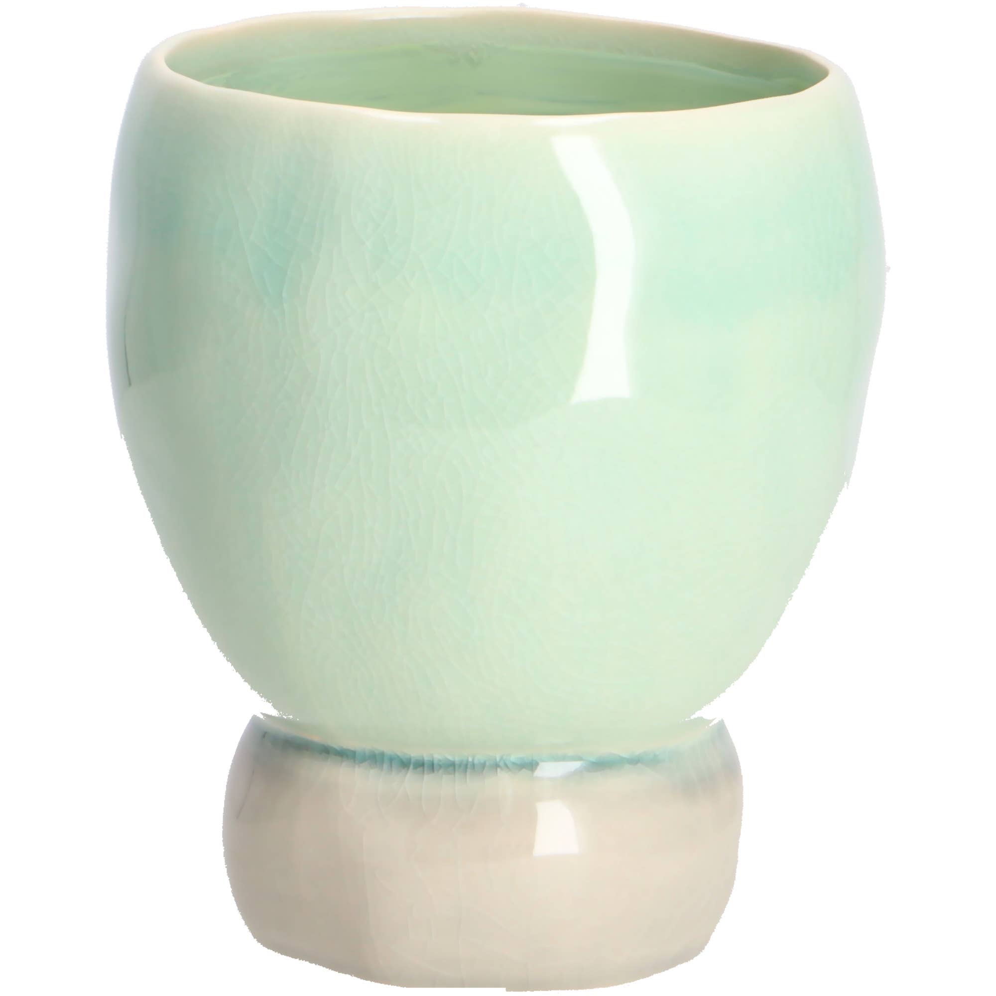 Vosteen - Vendita all'ingrosso Vasi per piante - Vaso in ceramica Bubles, D7,5cm, H9,5cm, Per To6, Aqu0