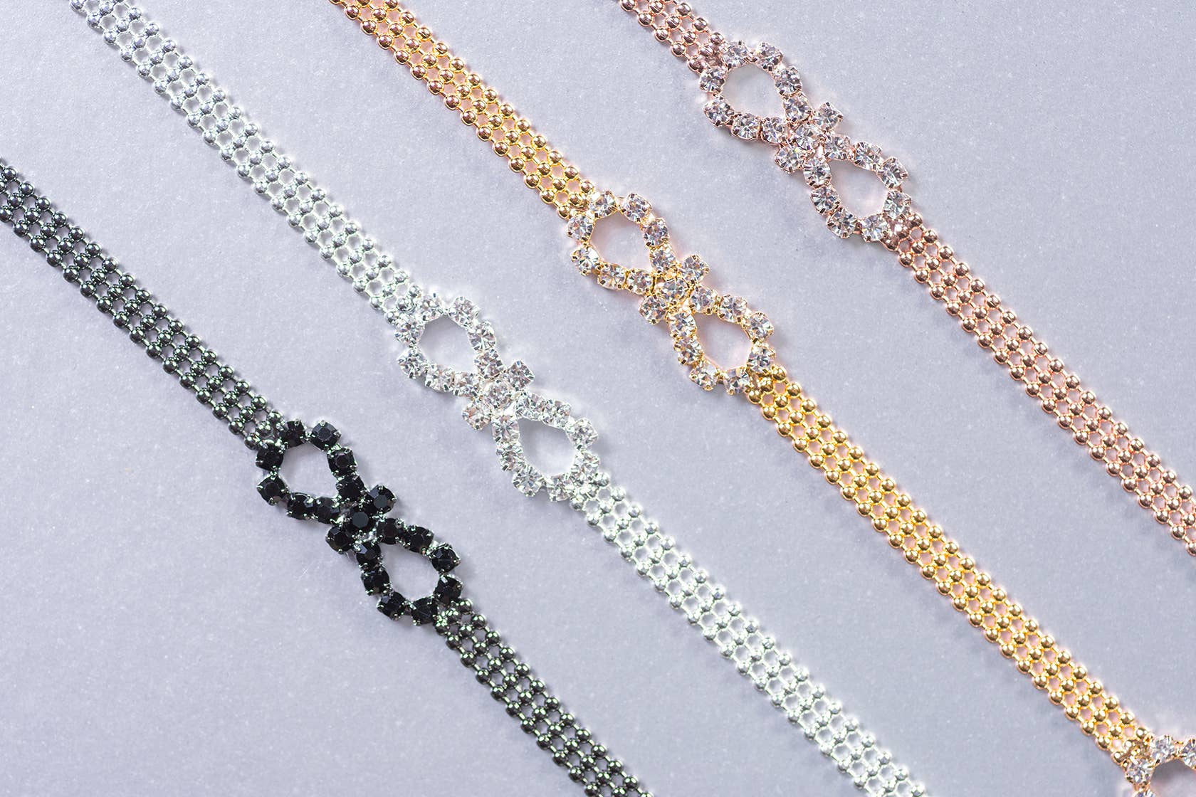 Brazilian Bra straps - Wholesale Jewelry Set - Four pairs of bra straps sample set