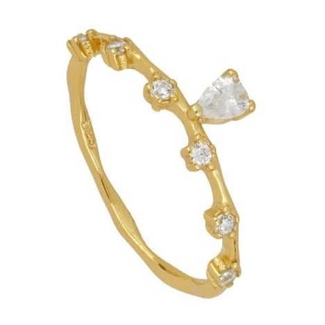 Bisous ring for wholesale by JEWELS BY AGATHE