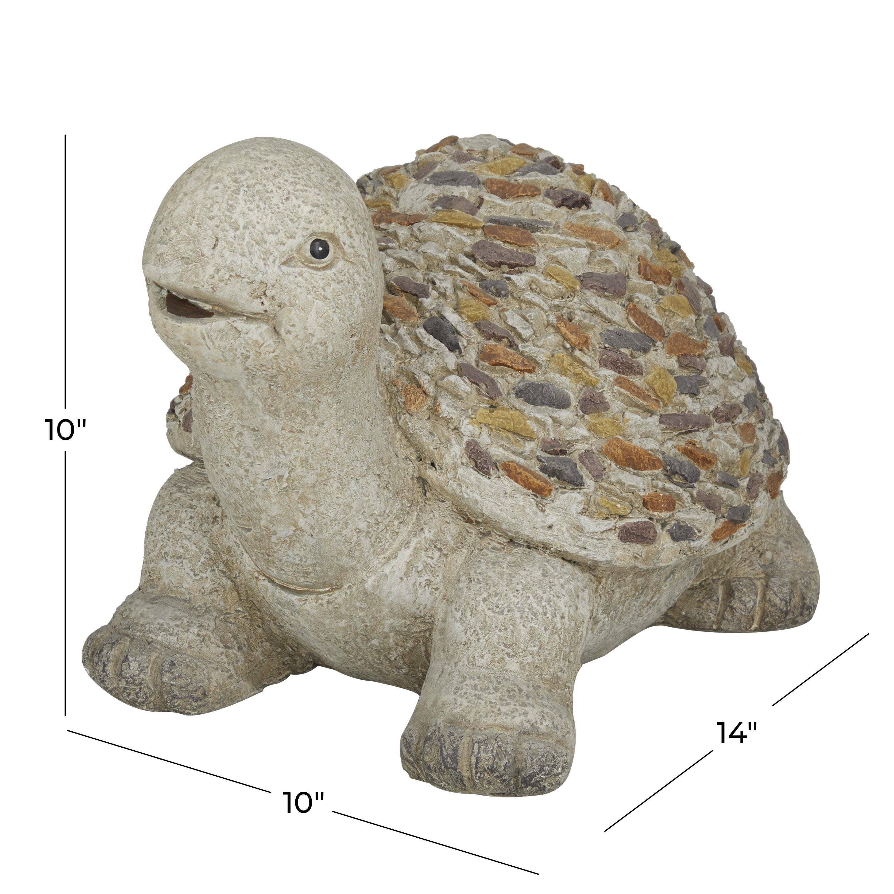 Import Corner - Wholesale Sculpture - A-66930: POLYSTONE TURTLE 14"W, 10"H0