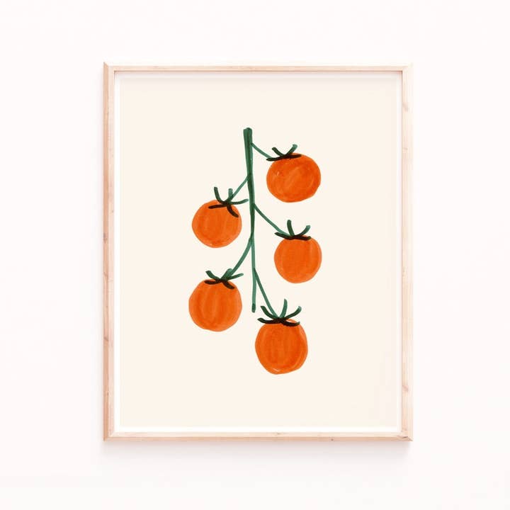 Vine Tomatoes konsttryck för wholesale av Sabina Fenn