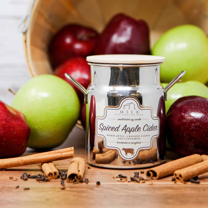 Milk Reclamation Barn - Wholesale Jar/Filled Candle - Stainless Milk Churn Candle - 12.5 oz36