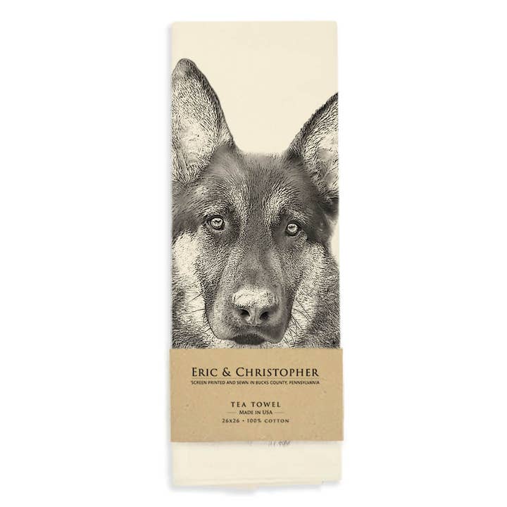 Eric & Christopher - Wholesale Tea Towel - German Shepherd Tea Towel1