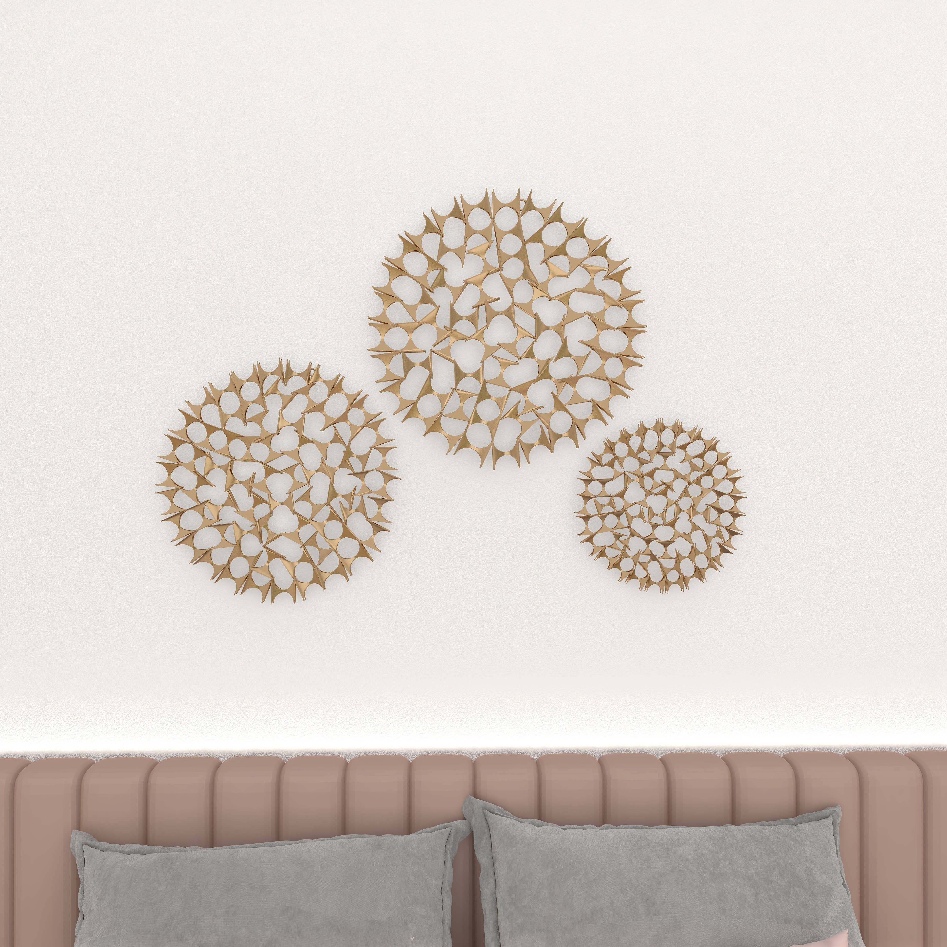 Deco Marché - Wholesale Wall Art Set - Modern Gold Metal Wall Decor Set10