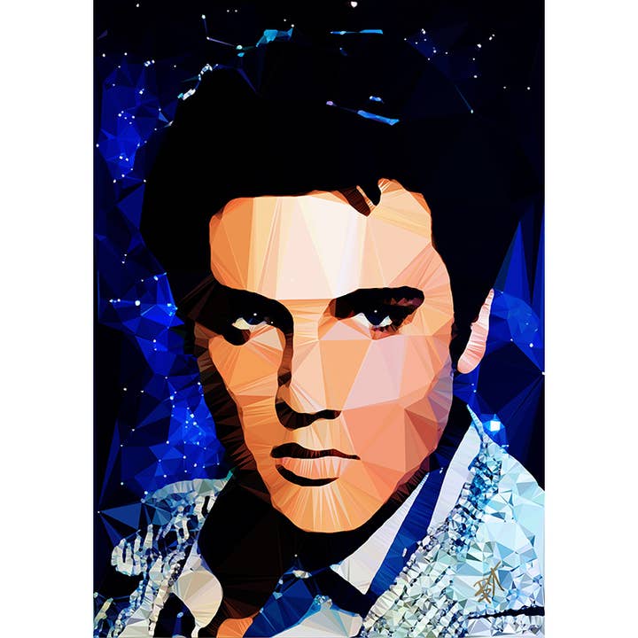 Elvis (II) van Baiba Auria - gesigneerde Giclée-print voor wholesale door Egoiste Gallery