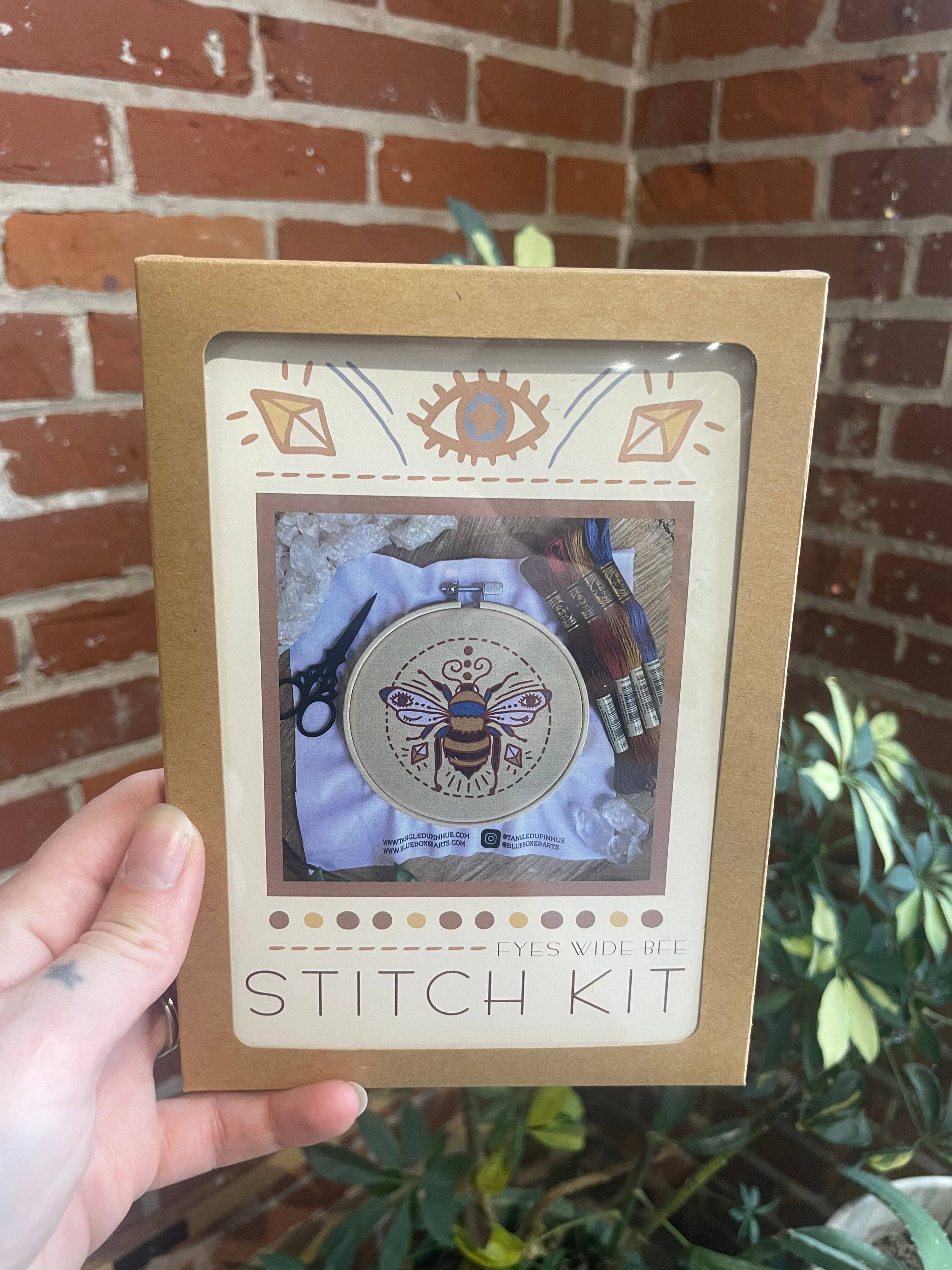 Tangled Up In Hue - Wholesale Embroidery/Cross Stitch Supplies - DIY Stitch Kit - Winking Bee Embroidery Kit5