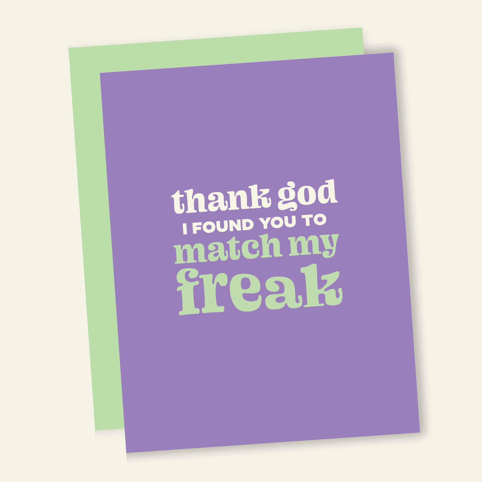 That’s So Andrew - Wholesale Valentijdskaartje - Godzijdank, je past bij My Freak | Snarky Valentine's Love Card0