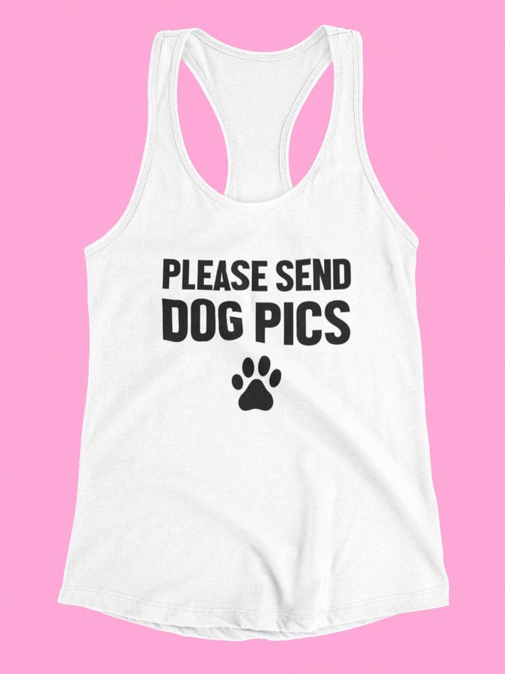 Send venligst Dog Pics Tank for engroshandel hos Happy Baxter