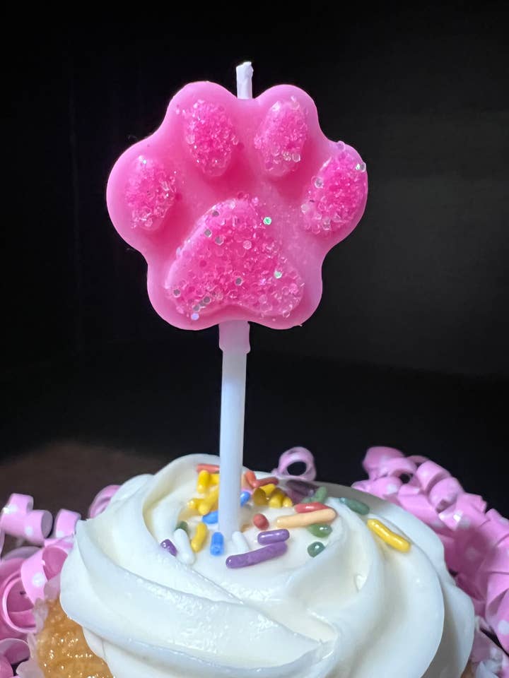 Dog Birthday Party Candle | Pet Themed Cake Candles for wholesale by Riley Roo Candles