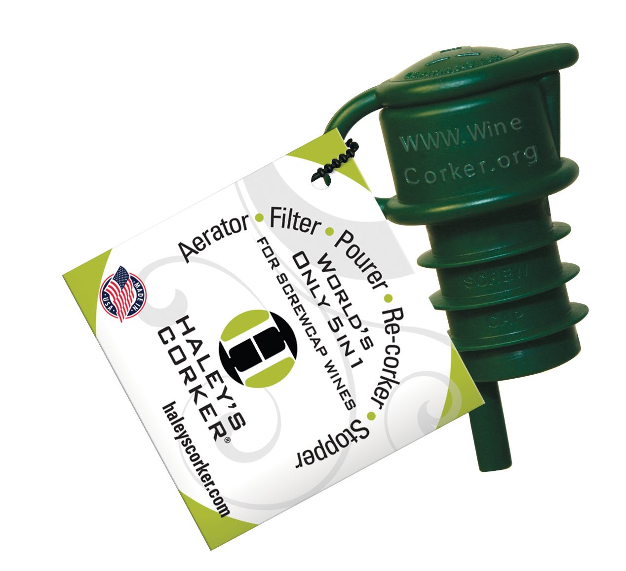 Haley's Corker - Wholesale Wine Tool Set - Original Haley's Corker - Hang Tag WITHOUT POP Display6