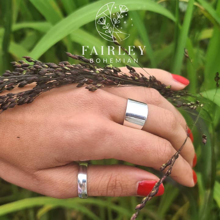 | Hverdagens Solid sølv Ring sæt | Væsentlige | for engroshandel hos Fairley Bohemian