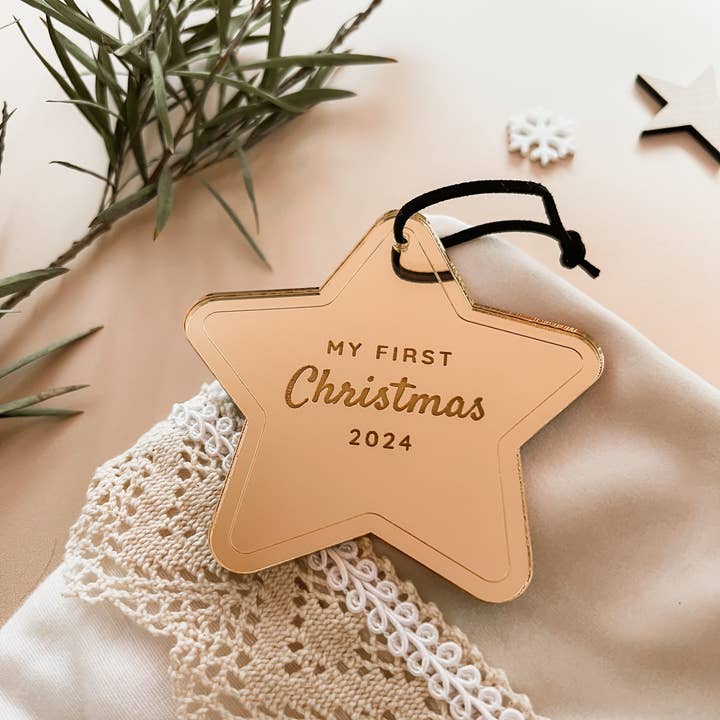 Little Rabbit Lane - Wholesale Ornament - My First Christmas Star Ornament2
