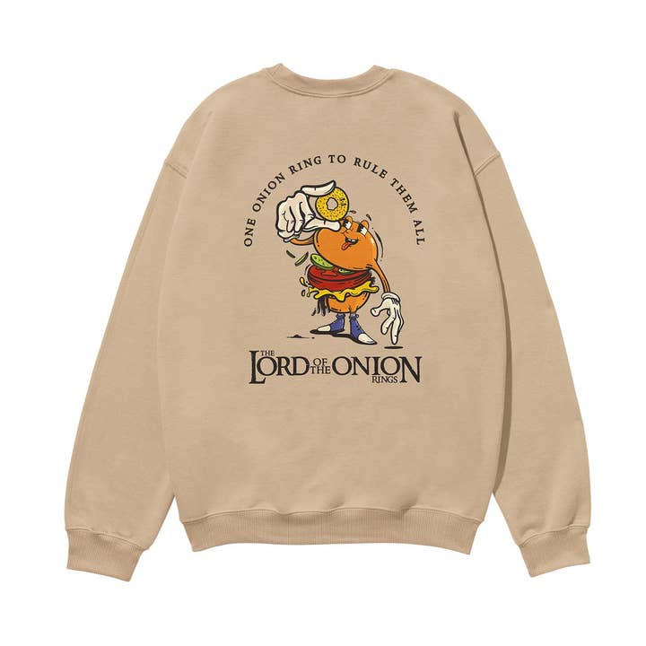 The Lord of the Onion Rings Heavyweight Sweatshirt for wholesale by Weekend Concept