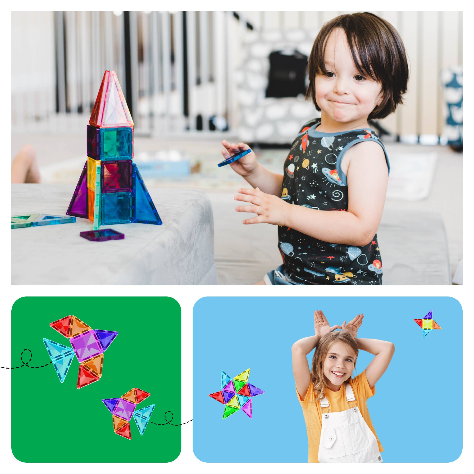 PicassoTiles - Wholesale Building Set - Kids - PicassoTiles 60pc Travel Size Magnetic Tile Building Set5